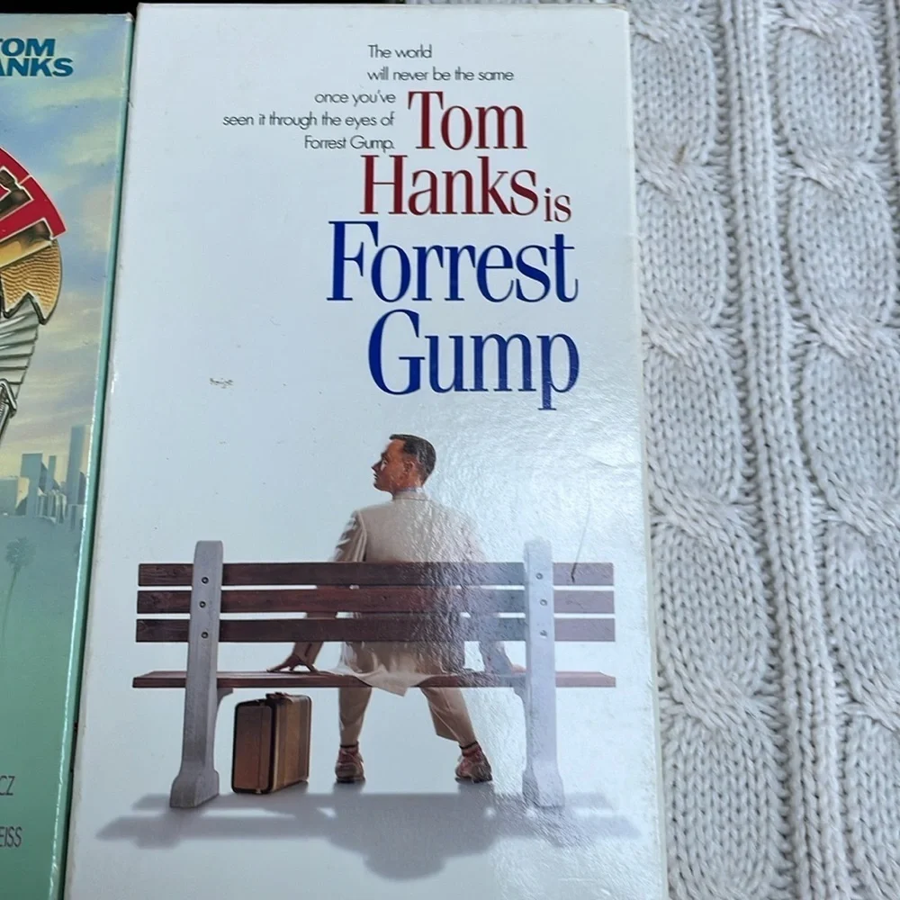 VHS Tom Hanks movie bundle. Cast Away Dragnet Forrest Gump Apollo13 Saving Ryan